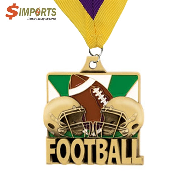 Soft Enamel Brass Medal (Simports)