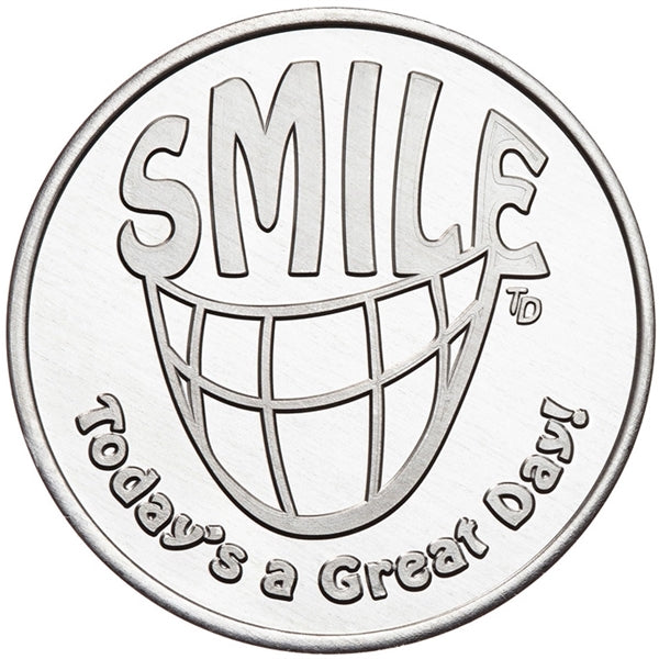 Aluminum coin - natural silver color