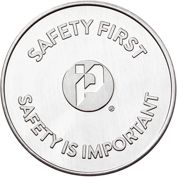 Aluminum coin - natural silver color