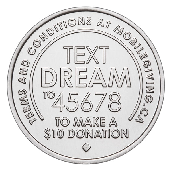 Aluminum coin - natural silver color