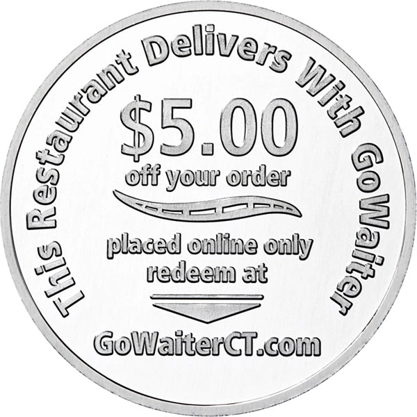 Aluminum coin - natural silver color