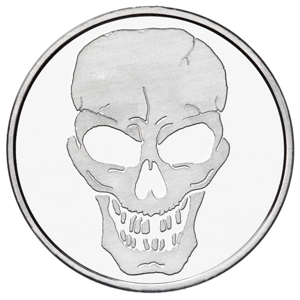 Aluminum coin - natural silver color