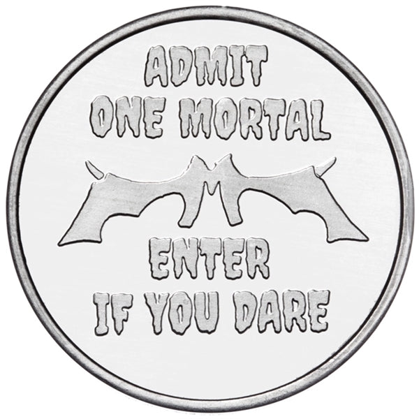 Aluminum coin - natural silver color