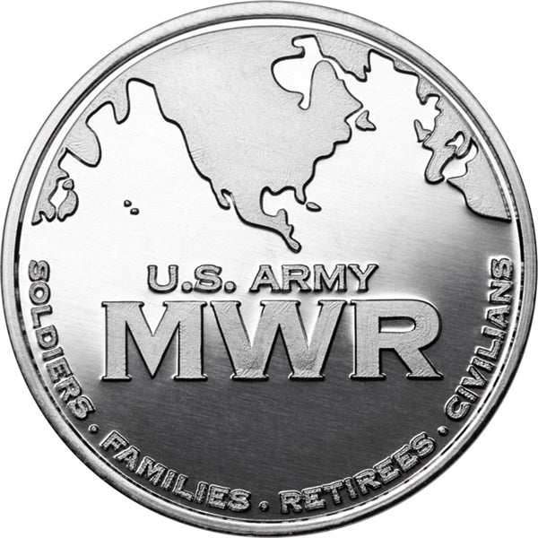 Aluminum coin - natural silver color