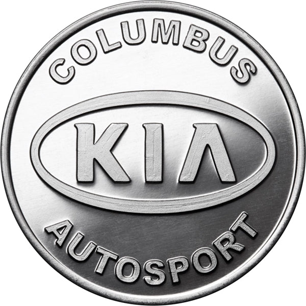 Aluminum coin - natural silver color
