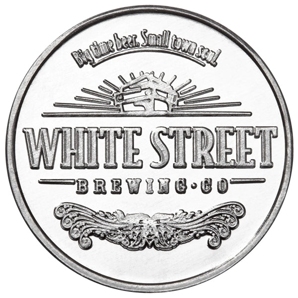 Aluminum coin - natural silver color
