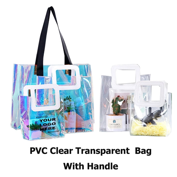 PVC Clear Transparent Bag With Handle