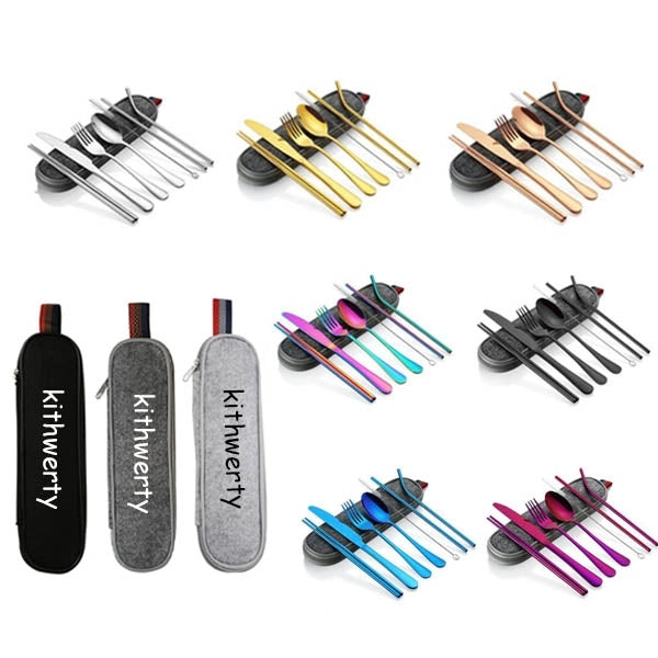 Stainless Steel Cutlery Set In Pouch