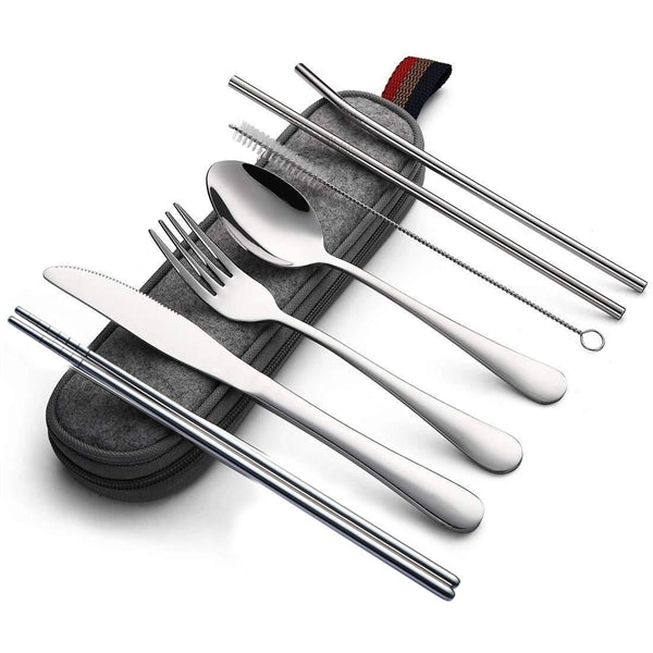 Stainless Steel Cutlery Set In Pouch