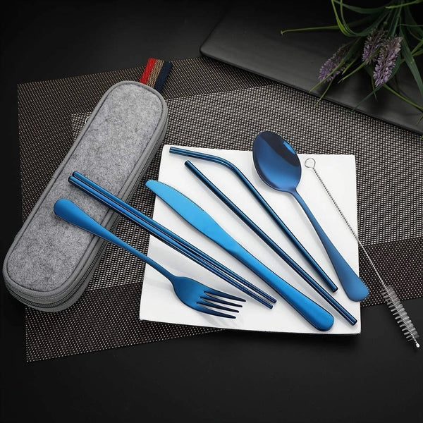 Stainless Steel Cutlery Set In Pouch