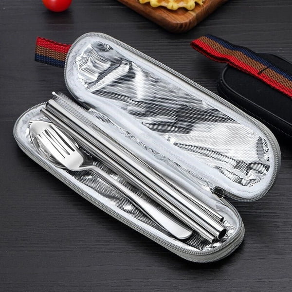 Stainless Steel Cutlery Set In Pouch