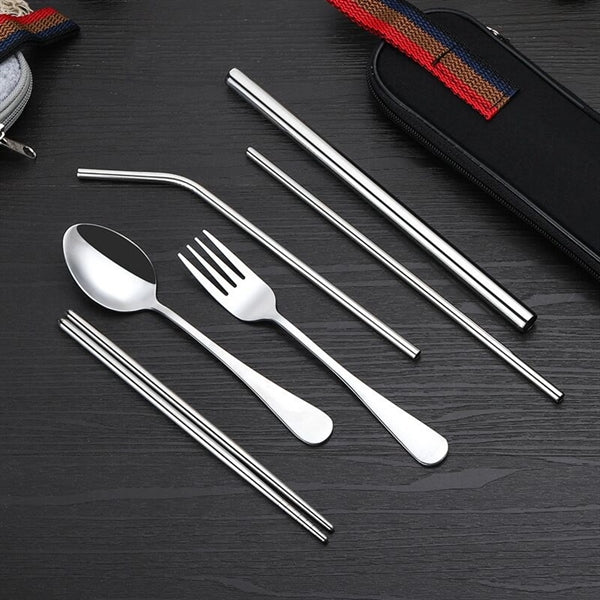Stainless Steel Cutlery Set In Pouch
