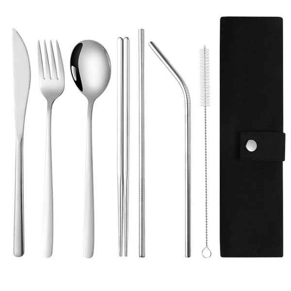 Stainless Steel Cutlery Set In Pouch