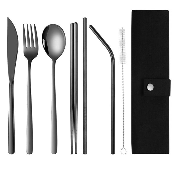 Stainless Steel Cutlery Set In Pouch
