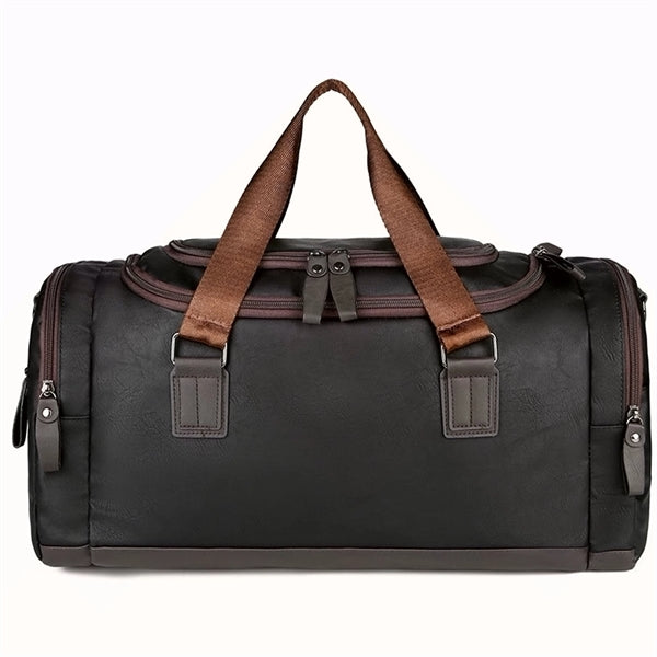 Large Pu Leather Travel Duffel Bag
