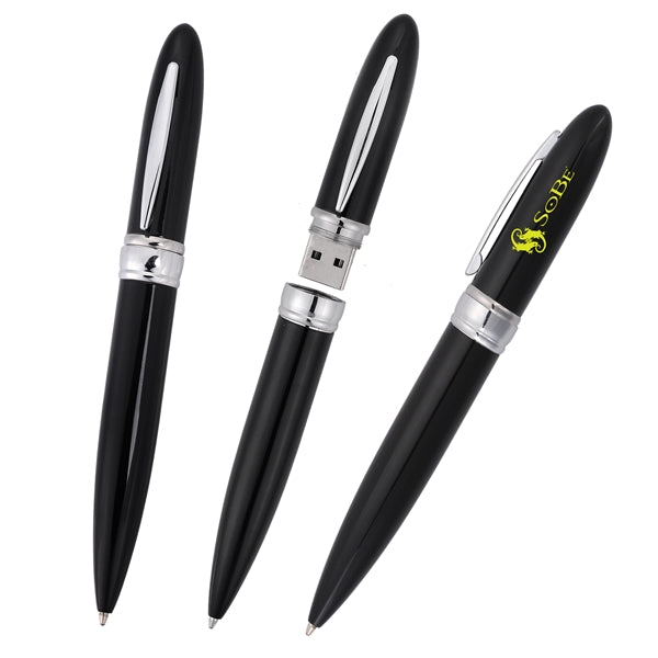 Monee Office Mate Black USB Ball Point Pen
