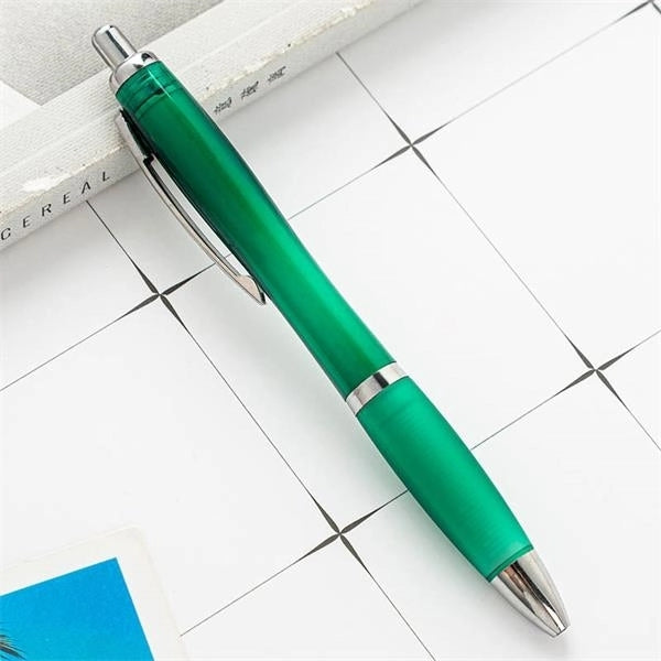 1.0 Mm Custom Retractable Plastic Ballpoint Pen