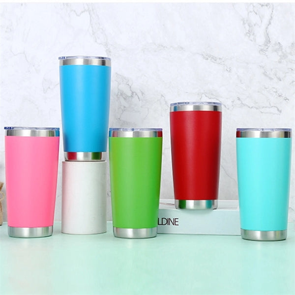 20oz Travel Tumbler With Lid Stainless Steel Vacuum Bottle