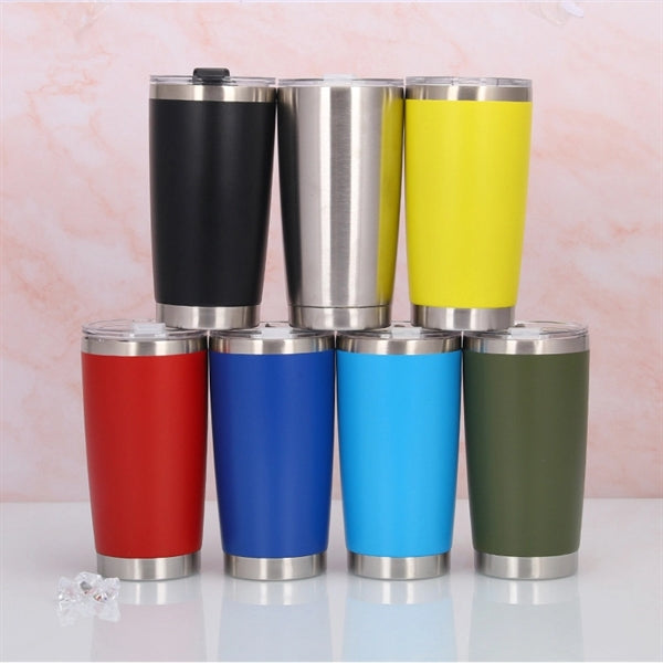 20oz Travel Tumbler With Lid Stainless Steel Vacuum Bottle