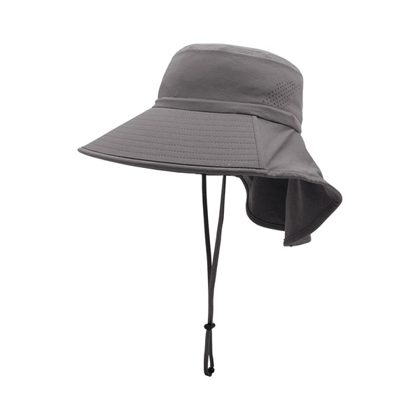 Wide Brim Sun Hat With Neck Flap