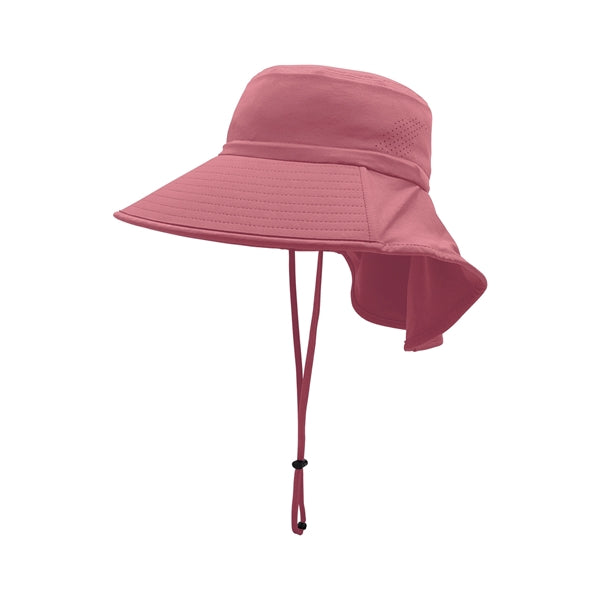 Wide Brim Sun Hat With Neck Flap
