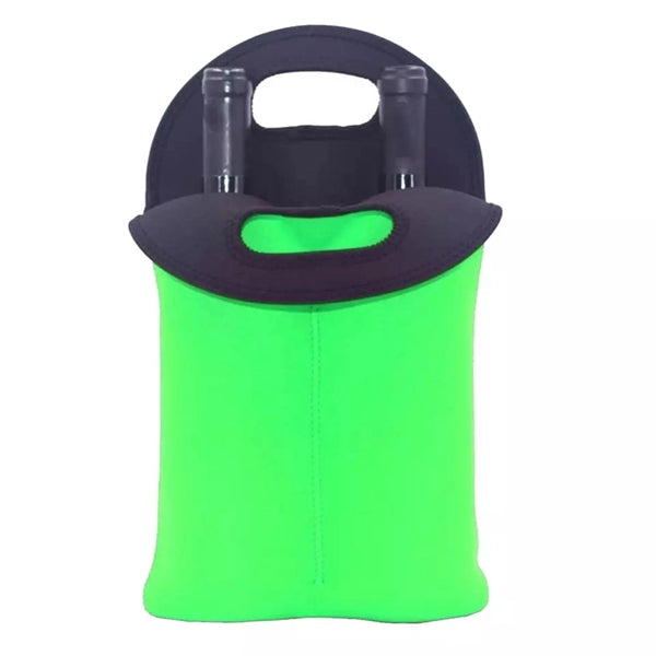Neoprene Wine Double Bottle Tote Bag