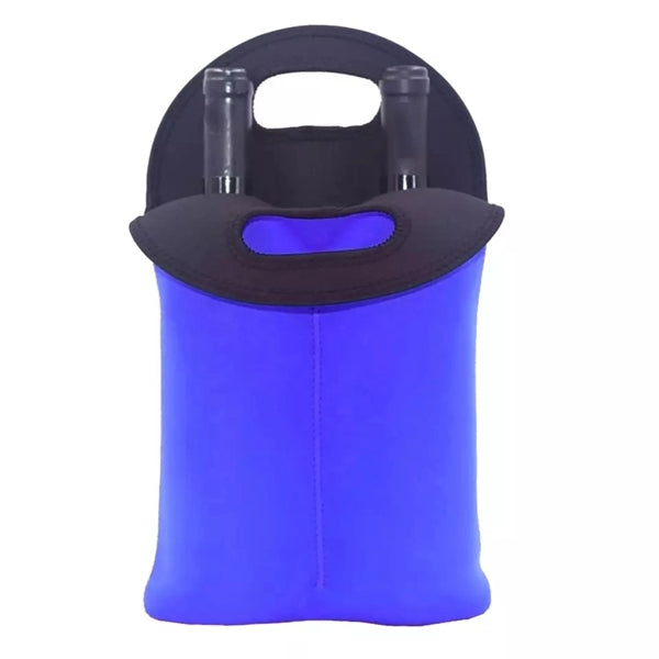 Neoprene Wine Double Bottle Tote Bag