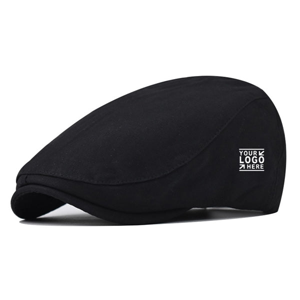 Mens Cotton Newsboy Cap