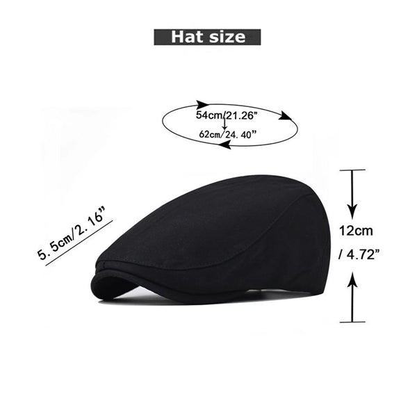 Mens Cotton Newsboy Cap