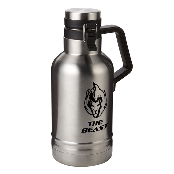 64 oz Double Wall Insulated Stainless Steel Growler
