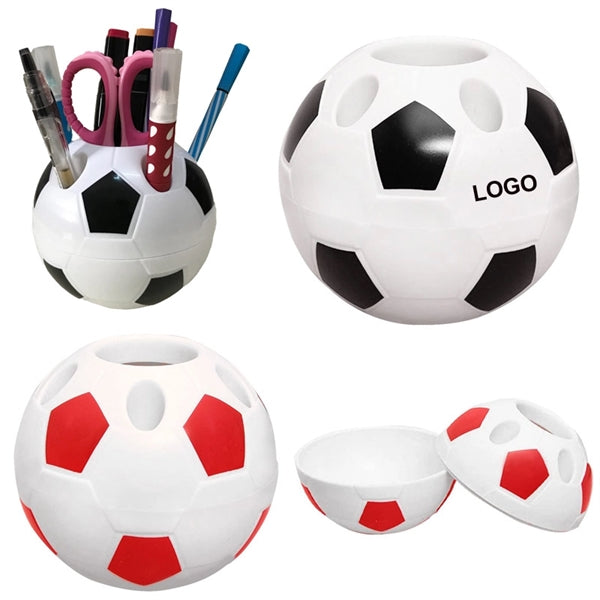 Multifunction Football Shaped Pen Holder Customized Desktop
