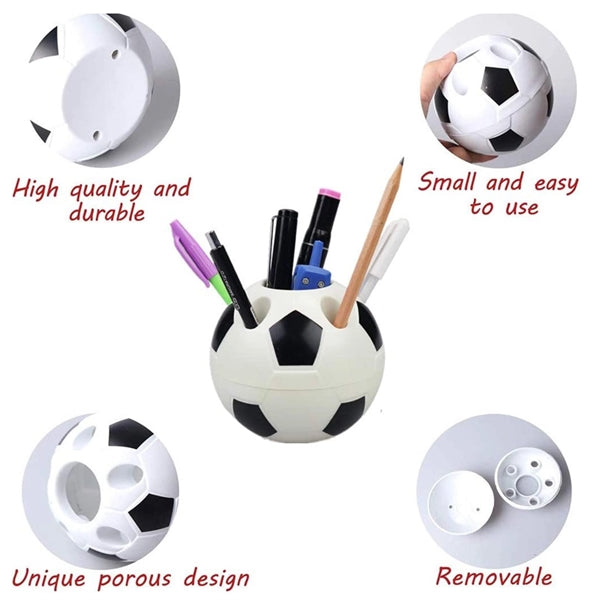 Multifunction Football Shaped Pen Holder Customized Desktop
