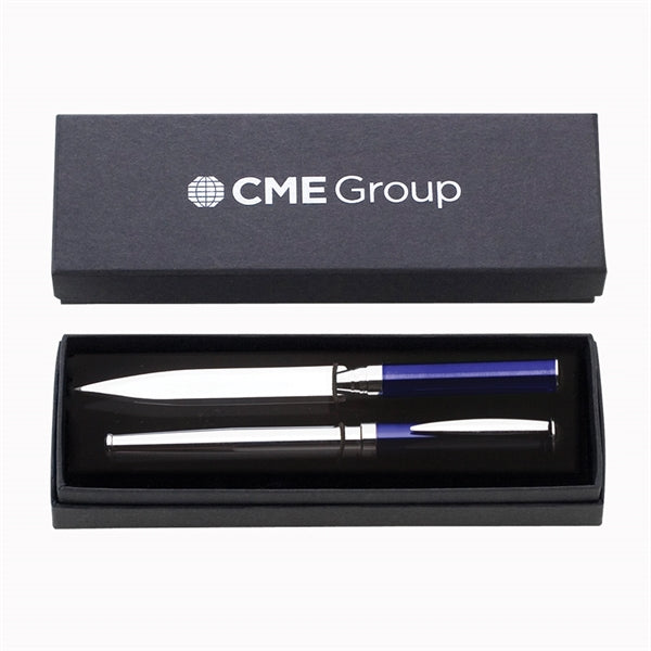 Tudor Premade Pen Set with Letter Opener and Rollerball
