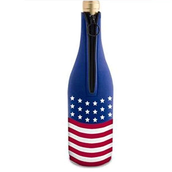 12 Oz. Neoprene Bottle Cooler with Binding