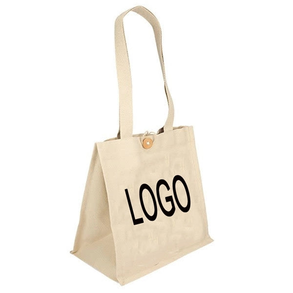 Cotton Tote with Wooden Button