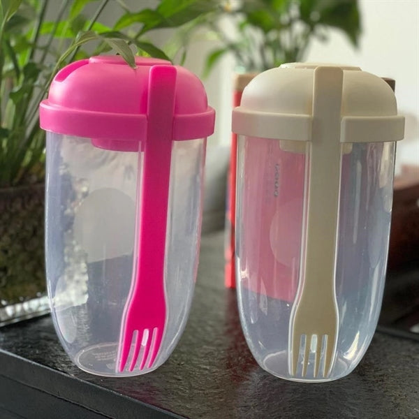 Salad Cup Shaker Set Lunch Container