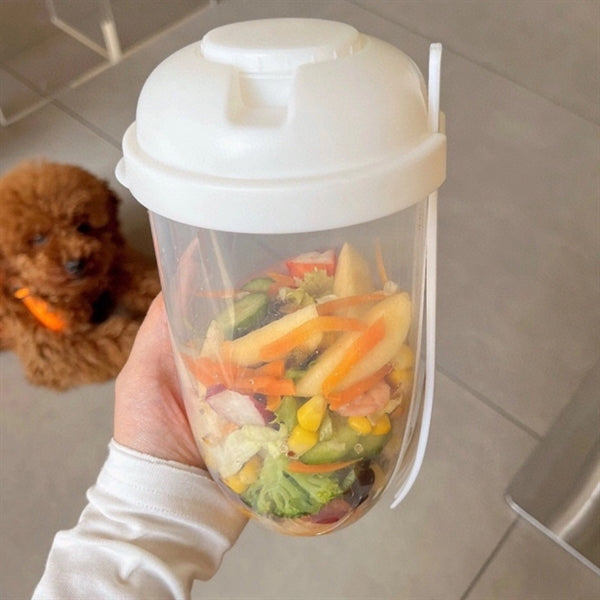 Salad Cup Shaker Set Lunch Container