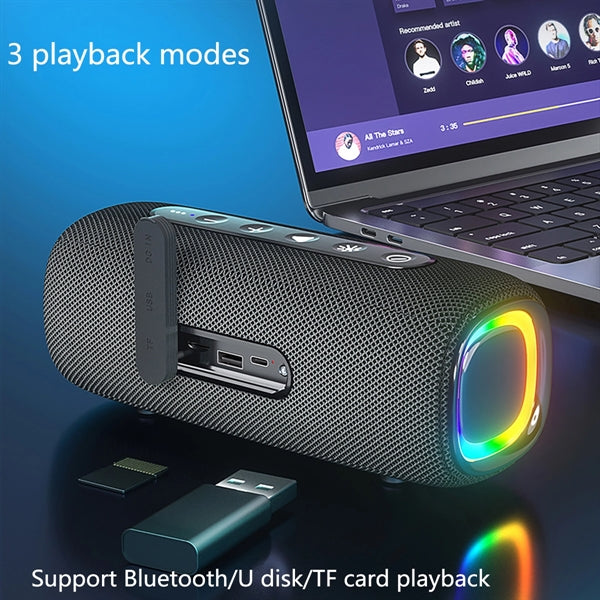 Portable Bluetooth Speaker With RGB Light