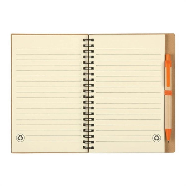 Hardcover Spiral Journal Notebook With Pens