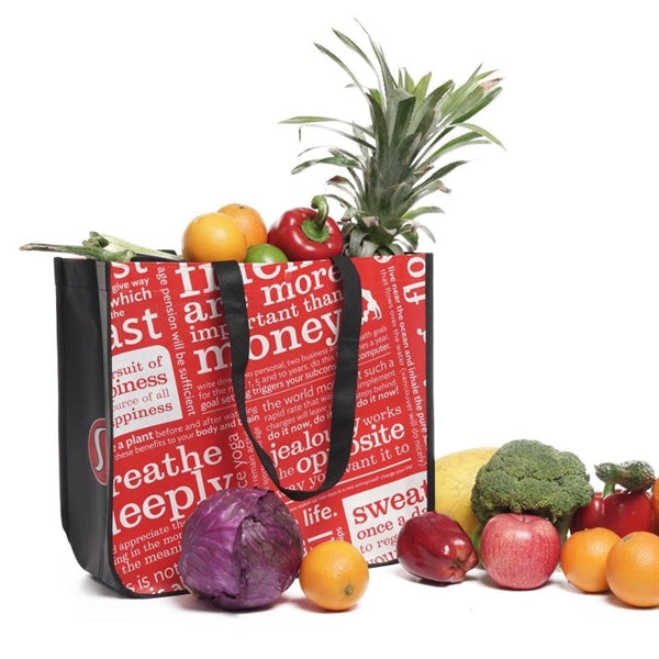 Folding Woven Shopping Bag