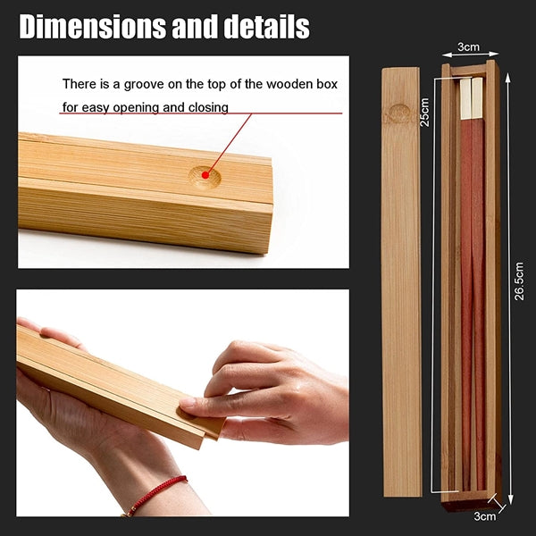 Natural Wooden Chopsticks Gift with Box
