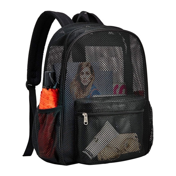 Lightweight Mesh Shoulder Pack with Two Pockets