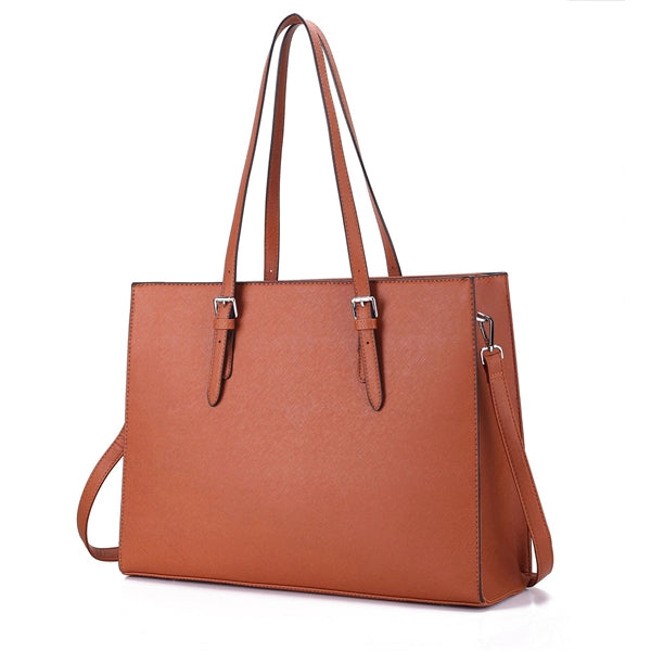 Pu Leather Laptop Tote Bag