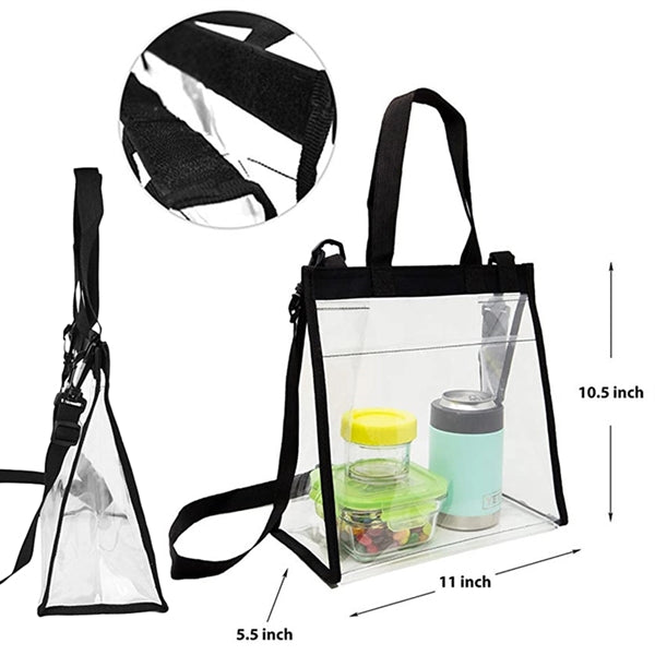 Clear Cross-Body Lunch Bag