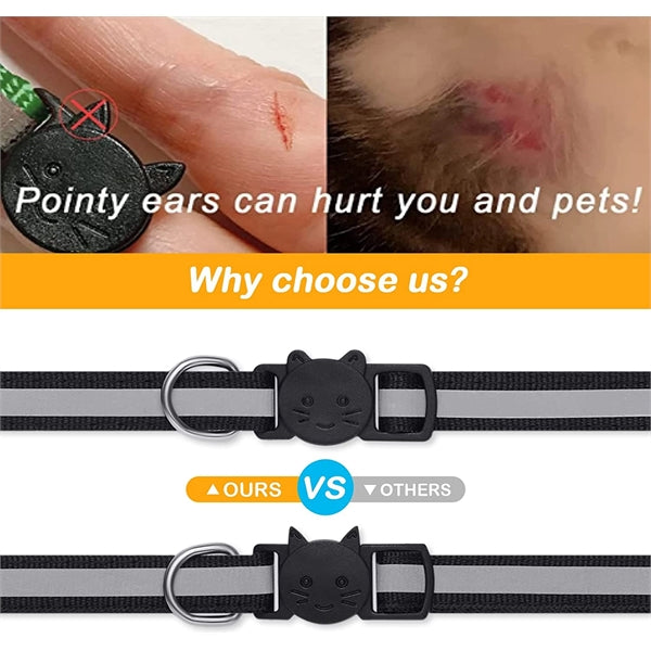 Reflective Dog Cat Collars with Bells