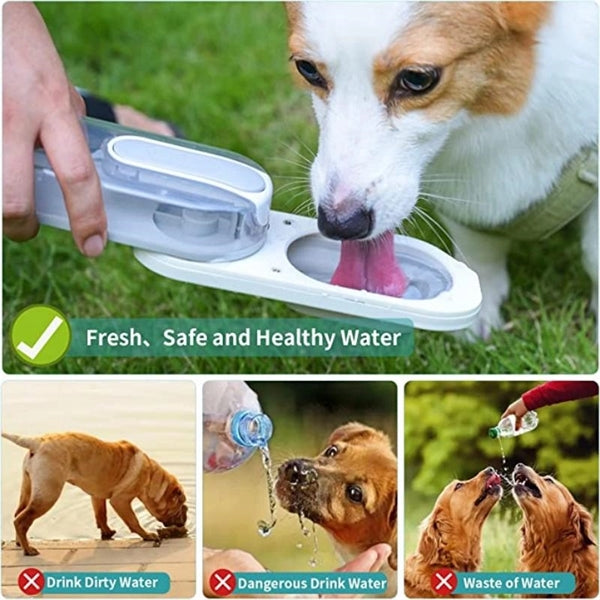 Portable Folding Pet Water Dispenser With Leak Proof Bowl