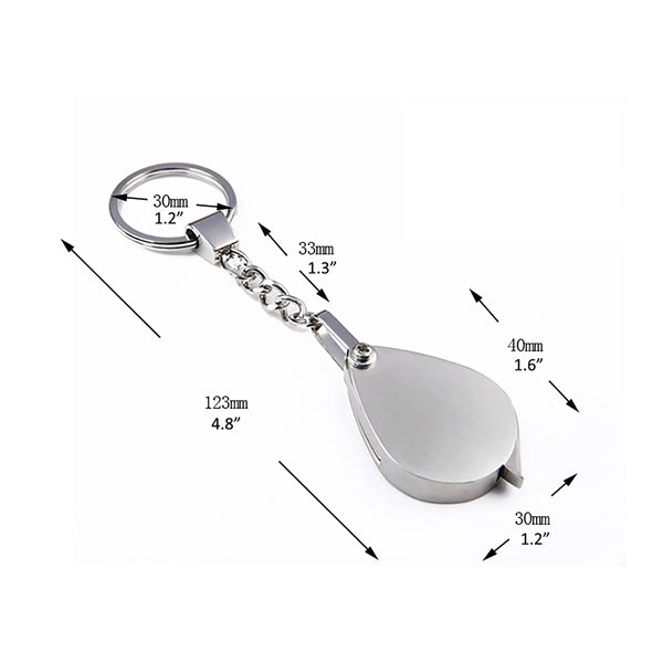 10X Loop Magnifier Keychain