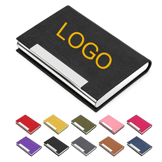 PU Leather & Metal Card Case