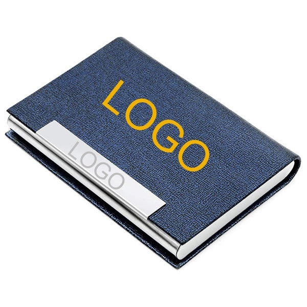 PU Leather & Metal Card Case