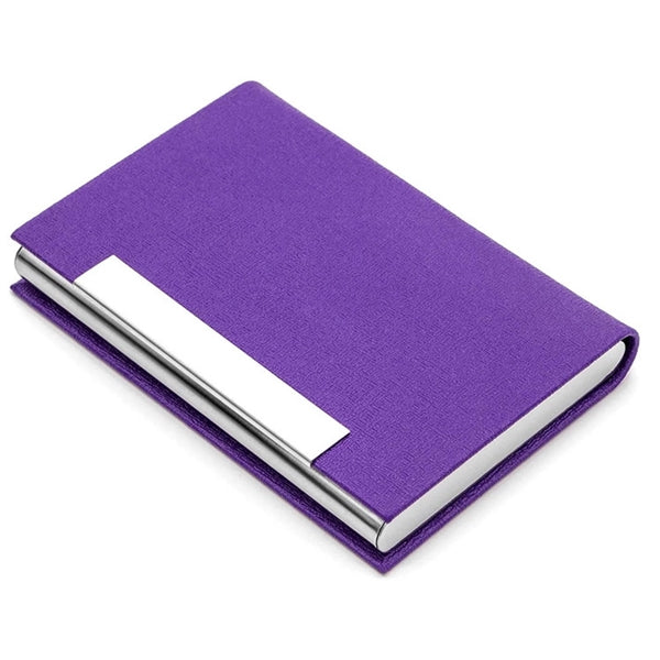 PU Leather & Metal Card Case